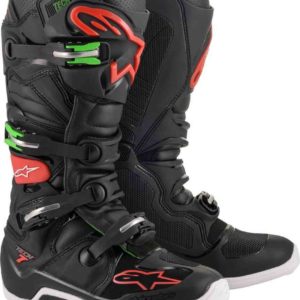 BOTAS ALPINESTARS TECH 7 - BLACK/RED/GREEN.